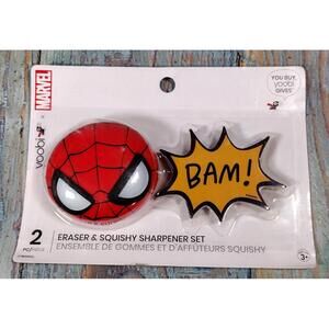 Marvel‎ Spider-Man Eraser & Squishy Sharpener Set - 2 Pieces